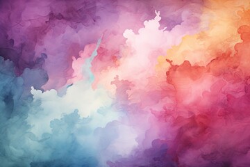 Fototapete - Watercolor backgrounds for artistic and creative content, Generative AI.