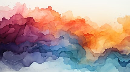 Fototapete - Watercolor backgrounds for artistic and creative content, Generative AI.
