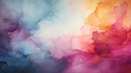 Fototapete - Watercolor backgrounds for artistic and creative content, Generative AI.