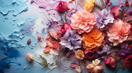 Fototapete - Watercolor backgrounds for artistic and creative content, Generative AI.