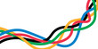 Abstract Olympic games stripes isolated on transparent background. Olympic games banner. Vector illustration