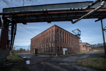 Old, Historic, Abandoned Coal Mines of Silesia, Poland; Europe's Industrial Heritage and Cultural Landmarks