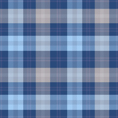 Poster - plaid seamless pattern. check blue color. repeating tartan checks design. repeated scottish fall fla