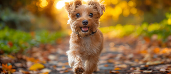 Wall Mural - running at park, russell terrier 