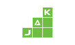 JAK initial letter financial logo design vector template. economics, growth, meter, range, profit, loan, graph, finance, benefits, economic, increase, arrow up, grade, grew up, topper, company, scale