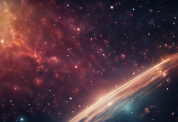 Wall Mural - Journey through the Cosmos: Deep Space Background, a Tapestry of Stars and Galaxies