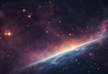 Wall Mural - Deep space background