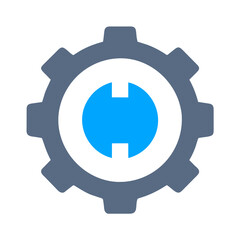 Gearbox icon vector illustration on a Transparent Background