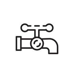 Canvas Print - Build Fabric Plumbing Line Icon