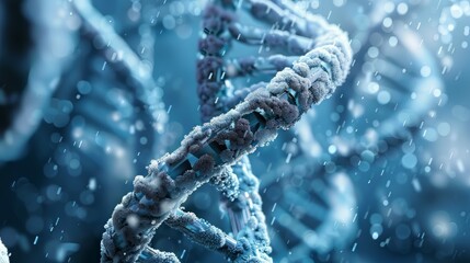 Poster - biotechnology scientist, innovative areas with dna or rna
