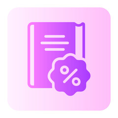 Poster - discount gradient icon