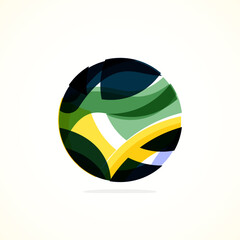 Poster - Abstract circle logo - minimalist emblem, timeless and universal shape of circle. Unique logo represent range of brands and concepts, encapsulating simplicity and creativity in single, iconic image