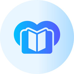 Poster - book gradient icon