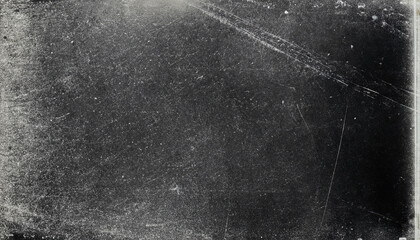 Wall Mural - Dark scratched grunge background old film effect space for your text or picture dusty texture, with a visible grain noise