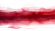 Abstract watercolor multilayer strip dark red stripe line element for design on white and transparent background