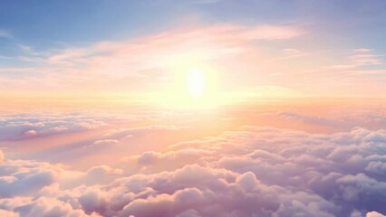 Poster - Clouds Dancing with Sun in Sky's Embrace