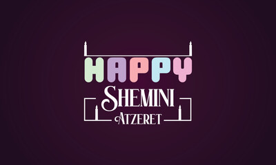 Trendy Text Styles for Happy Shemini Atzeret
