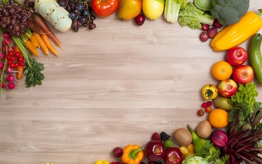 Wall Mural - A colorful assortment of fruits