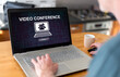 © thodonal - Video conference concept on a laptop