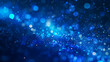 Abstract blue background technology blur bokeh banner , dark background, graphic banner 