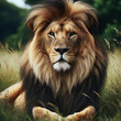 百獣の王ライオン
