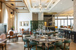 © rilueda - Interior of a modern hotel cafe bar restaurant
