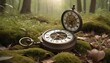 Old fashioned clockworks in the nature