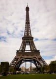 Fototapeta Paryż - Eiffel tower in Paris, France. Eiffel tower is one of the simbols of this city