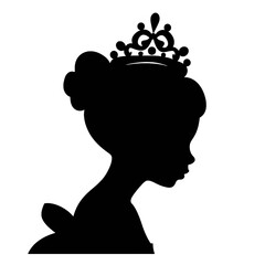 Wall Mural - princess  silhouette