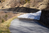 Fototapeta Na drzwi - Snow avalanche on the road
