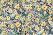  Cute feminine seamless watercolor pattern with little tiny wildflowers, hand drawn, not AI