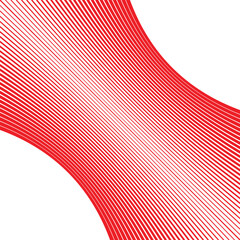 Poster - abstract geometric wave line pattern art vector illustration.