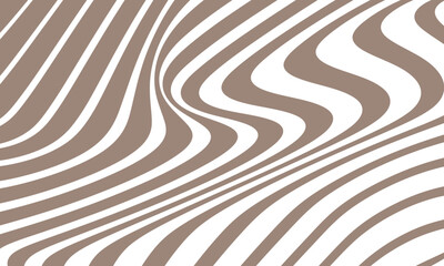 Poster - abstract geometric wave line pattern art vector illustration.