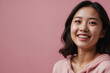 portrait of a happy Asian woman in the studio shoot