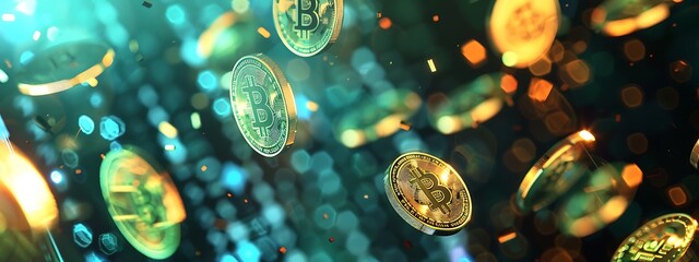 Poster - Futuristic Finance Interactive 3D Currency Models in Investment & Capital Management