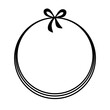  Transparent PNG. Round frame, Circle sketch with bow, Circle design, layered round frame, frame for accessories