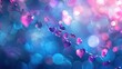 pretty fantasy magical valentine romance bokeh background in blue and purple colors, thomas kincaid, jasmine beckett griffith 