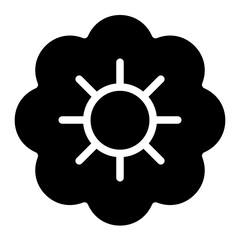 Wall Mural - flower icon