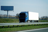 Fototapeta Pokój dzieciecy - Truck on a highway - front view