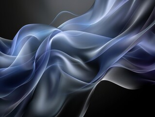 Poster - An exquisite blend of black and blue geometric shapes for a luxurious, modern visual appeal.