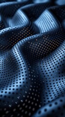 Poster - Innovative black and blue backdrop includes abstract geometric patterns, sleek high-tech texture, and dynamic contrasts.