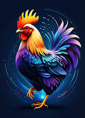 Wall Mural - Chicken, illustration