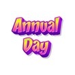 3D Annual day text poster