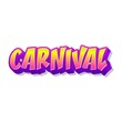 3D Carnival text poster art