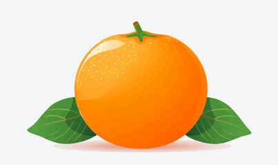 Wall Mural - Orange vector flat minimalistic asset isolated vector style illustration