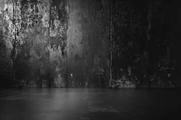 Wall Mural - Abstract cement wall and studio room gradient background.
