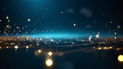 Poster - Abstract technology particles mesh background