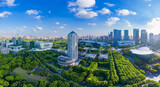 Fototapeta Na ścianę - Urban environment of Century Plaza, Pudong New Area, Shanghai, China