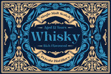 Fototapeta Młodzieżowe - Scotch whisky - ornate vintage decorative label
