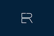 ER, RE, E, R, Abstract Letters Logo Monogram